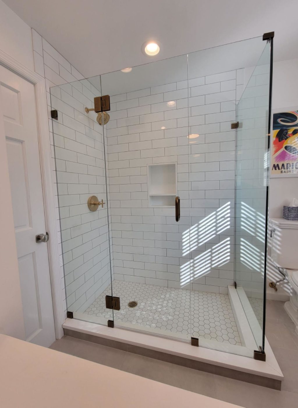 Series 90 Corner Stall Frameless Shower Enclosure | Mr. Shower Door