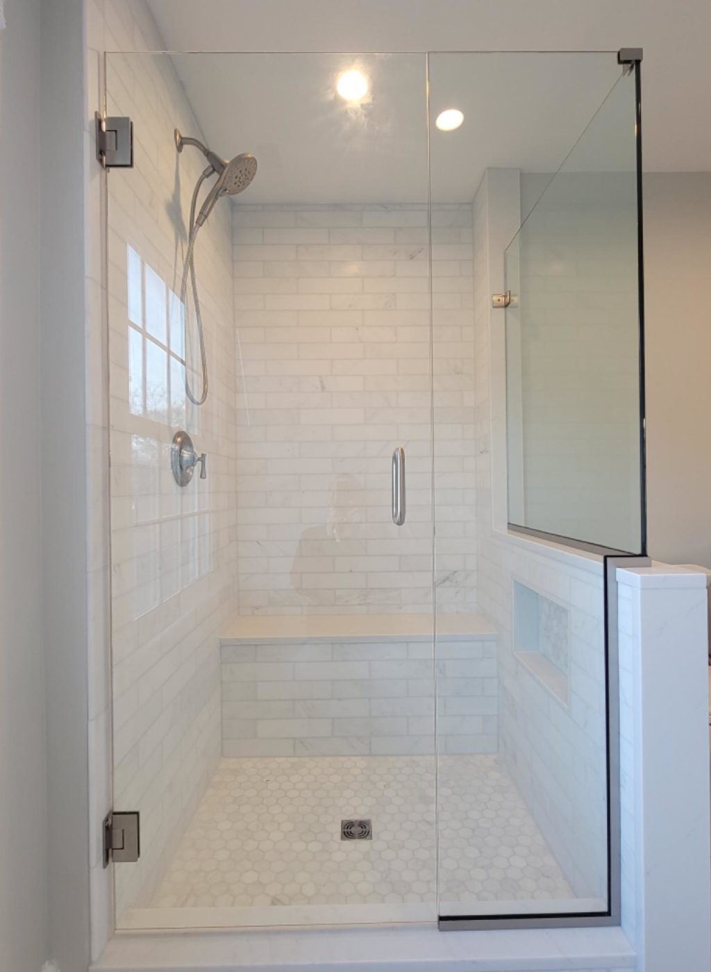 Series 90 Corner Stall Frameless Shower Enclosure | Mr. Shower Door