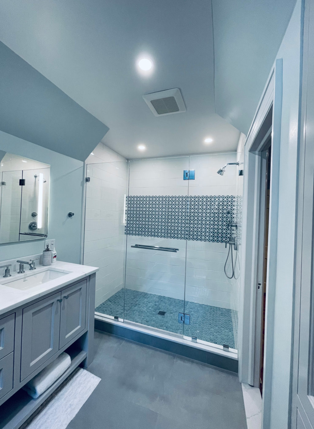 Series 60 Frameless Stall Shower Enclosure Mr. Shower Door