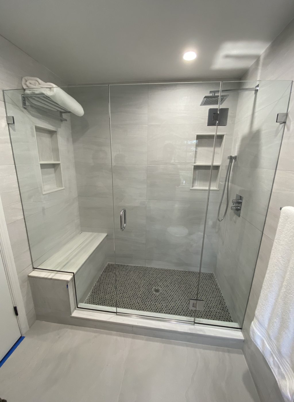 Series 60 Frameless Stall Shower Enclosure Mr. Shower Door