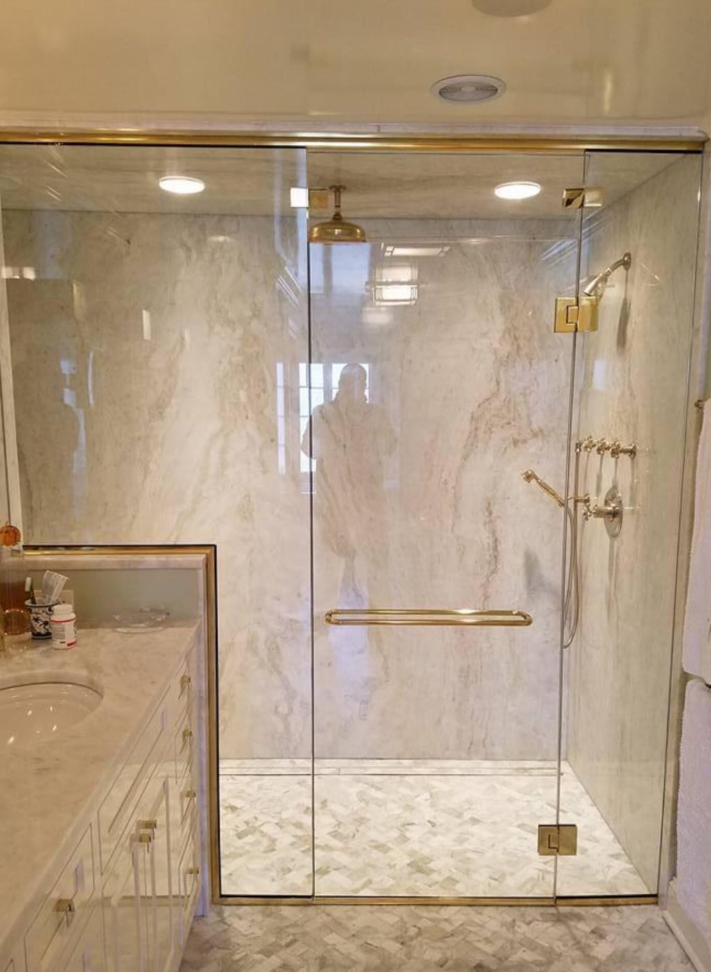Series 60 Frameless Stall Shower Enclosure Mr. Shower Door