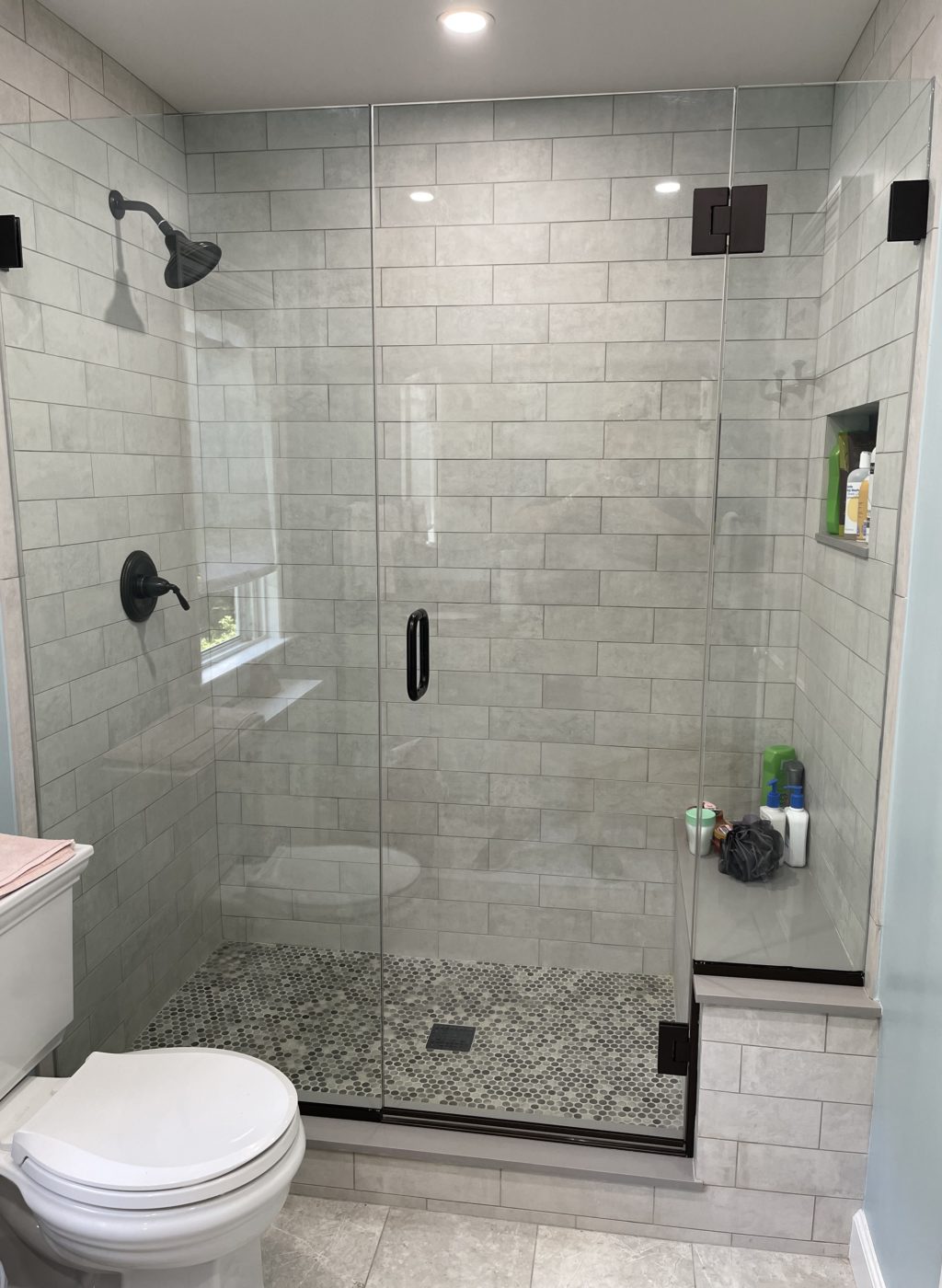 Series 60 Frameless Stall Shower Enclosure Mr. Shower Door