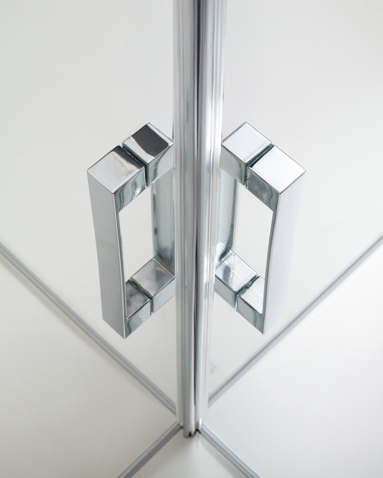Chrome shower door handles and replacement hardware